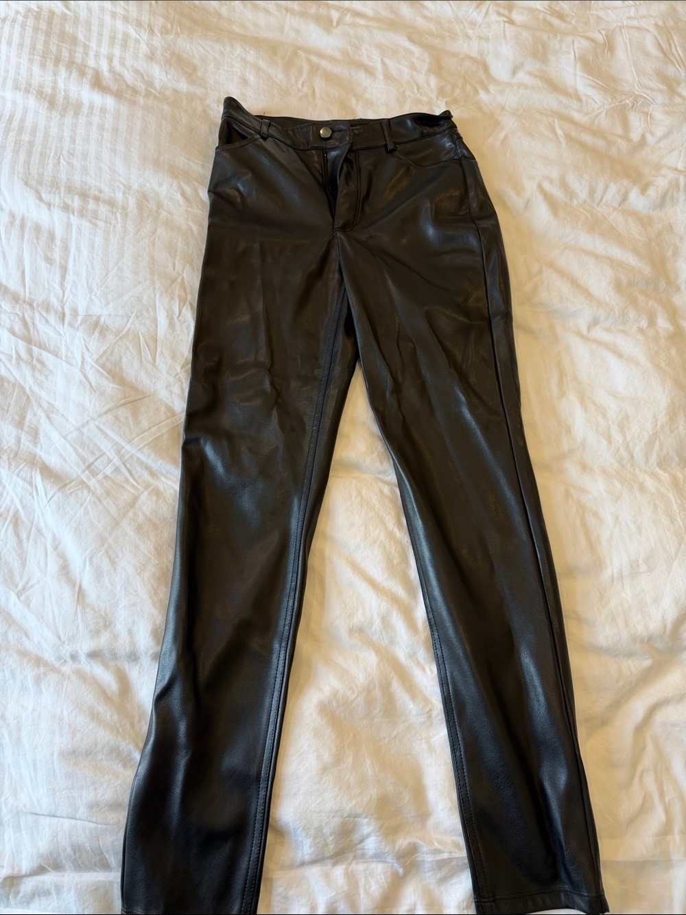 Dynamite Black Faux Leather Skinny Pants